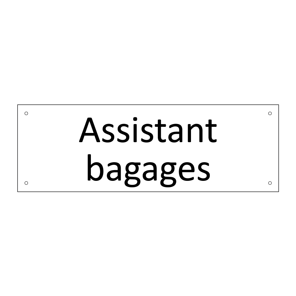 Assistant bagages