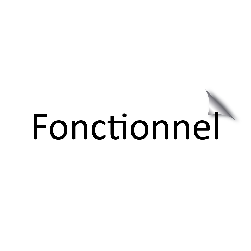 Fonctionnel & Fonctionnel & Fonctionnel