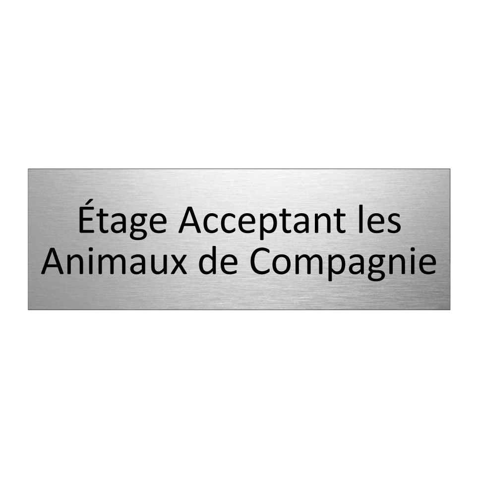 Étage Acceptant les Animaux de Compagnie