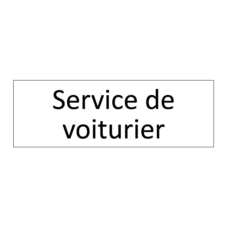 Service de voiturier