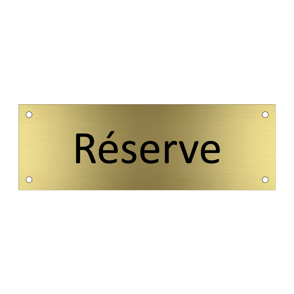 Réserve & Réserve & Réserve