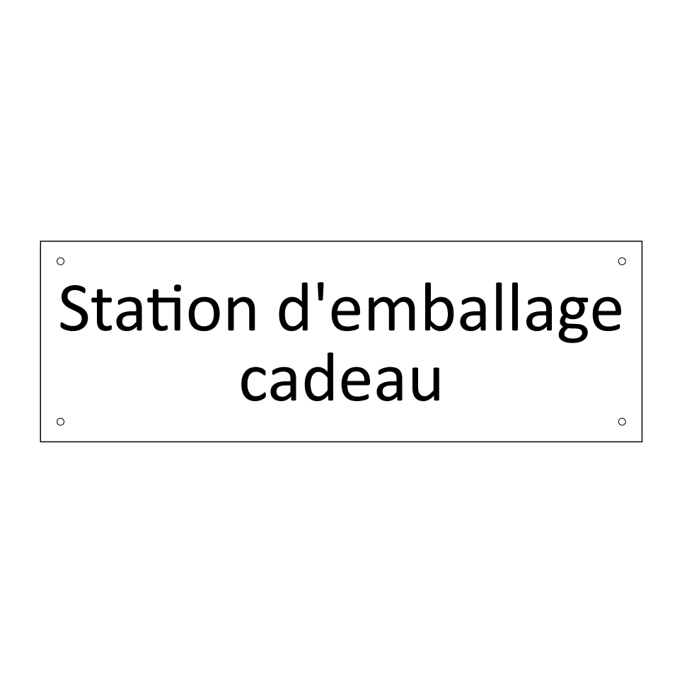 Station d'emballage cadeau