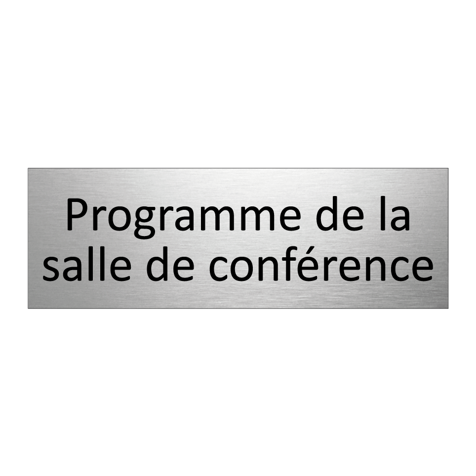 Programme de la salle de conférence