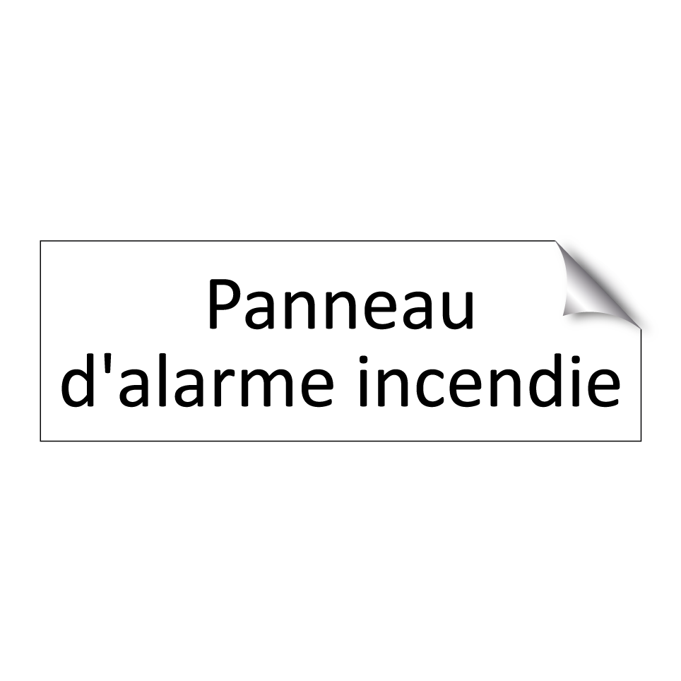Panneau d'alarme incendie