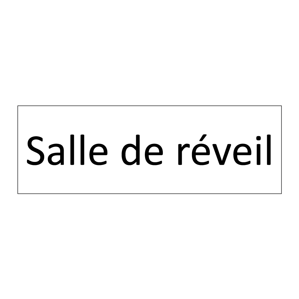 Salle de réveil