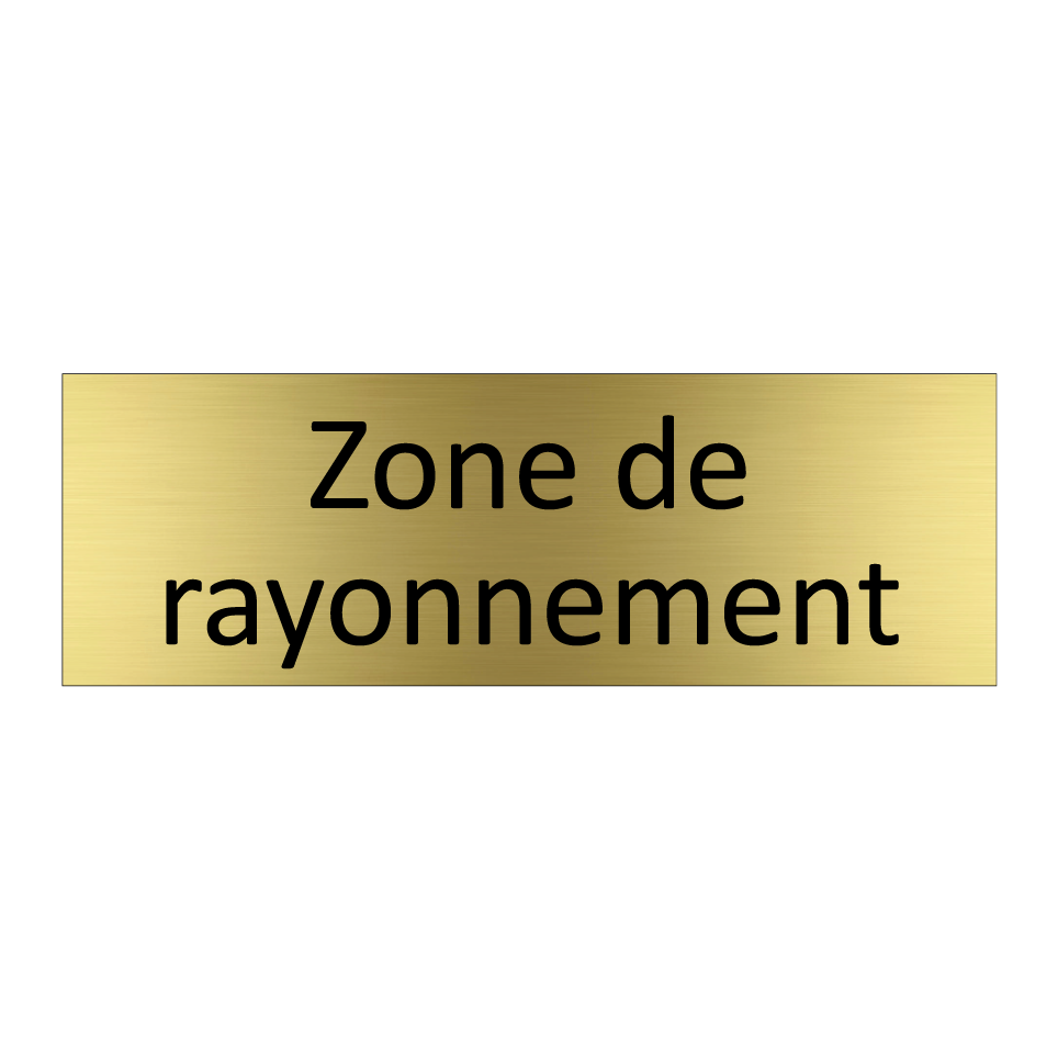 Zone de rayonnement