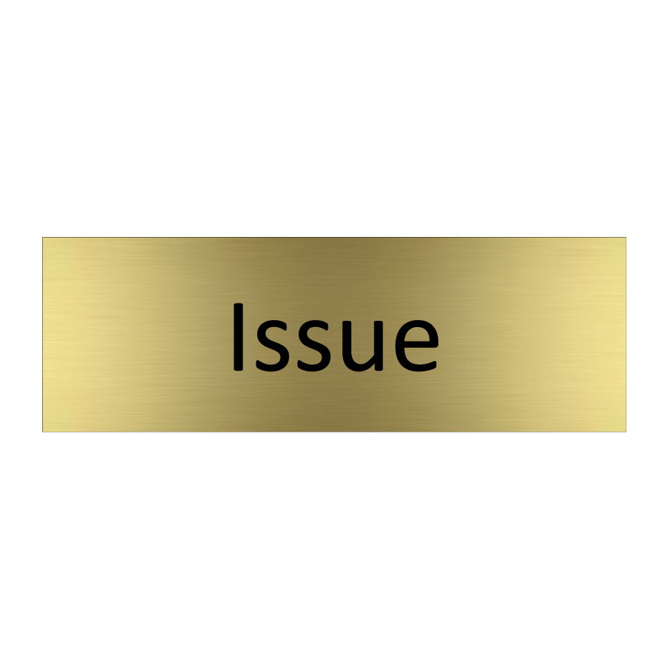 Issue & Issue & Issue & Issue & Issue & Issue