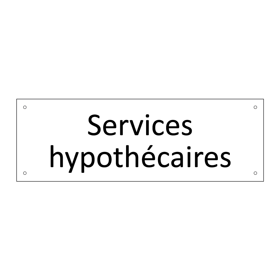 Services hypothécaires