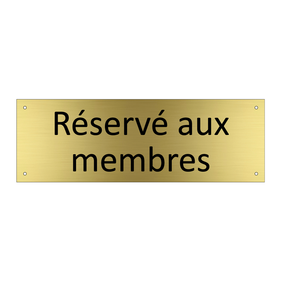 Réservé aux membres