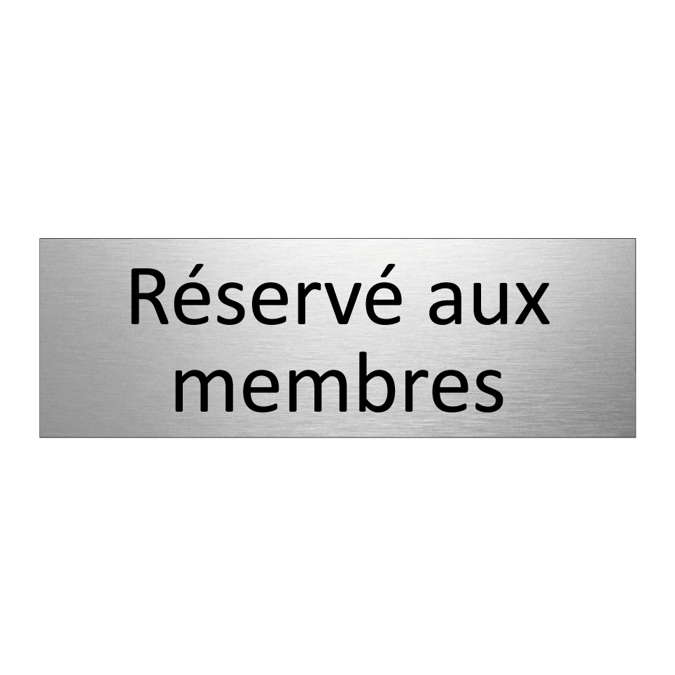 Réservé aux membres