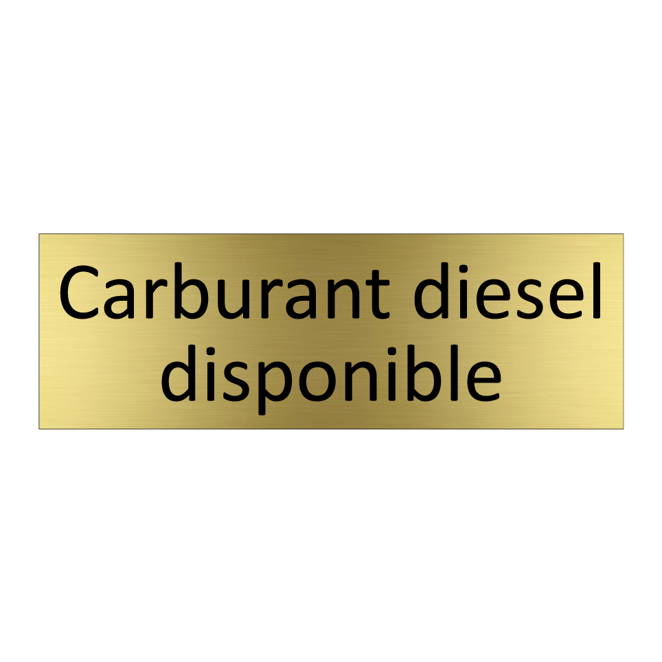Carburant diesel disponible