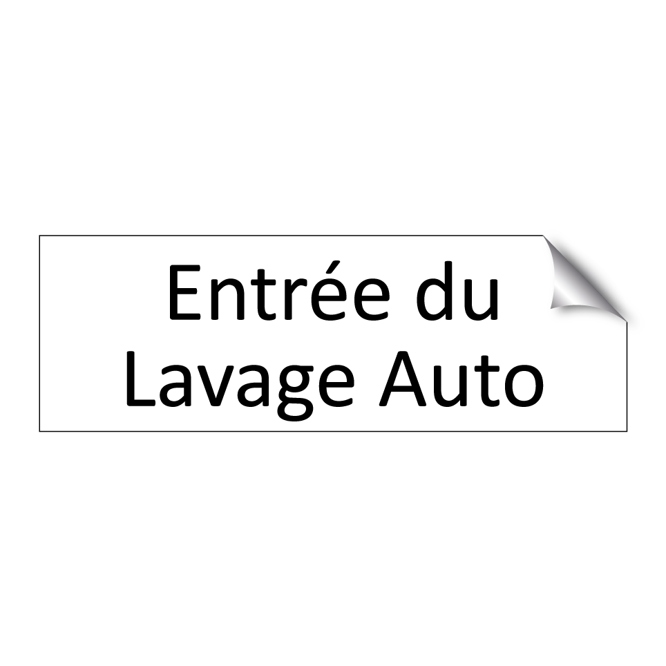Entrée du Lavage Auto