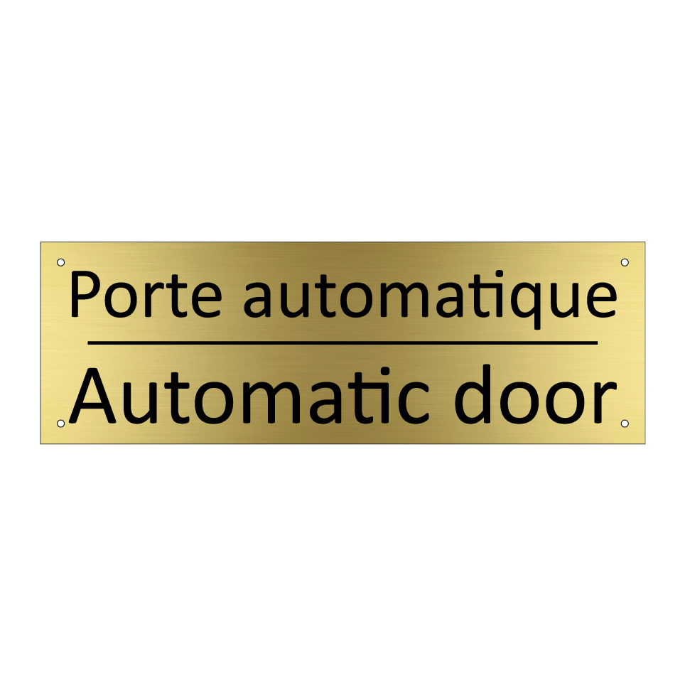 Porte automatique - Automatic door