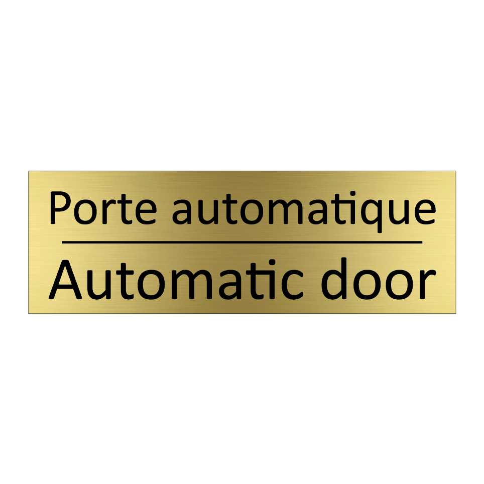 Porte automatique - Automatic door