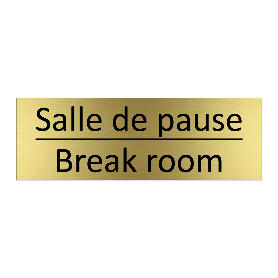 Salle de pause - Break room