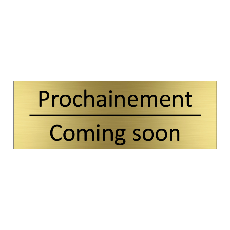 Prochainement - Coming soon