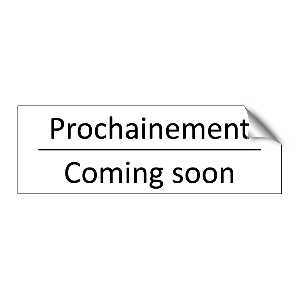 Prochainement - Coming soon
