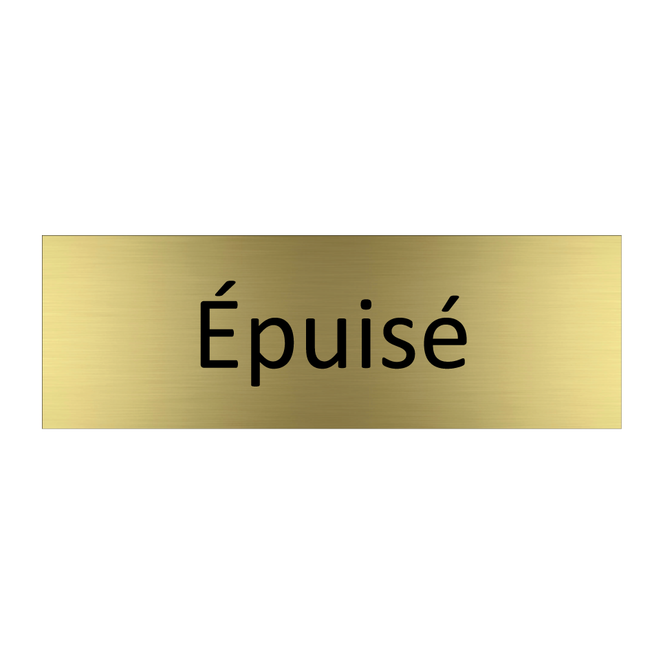 épuisé & épuisé & épuisé & épuisé & épuisé & épuisé