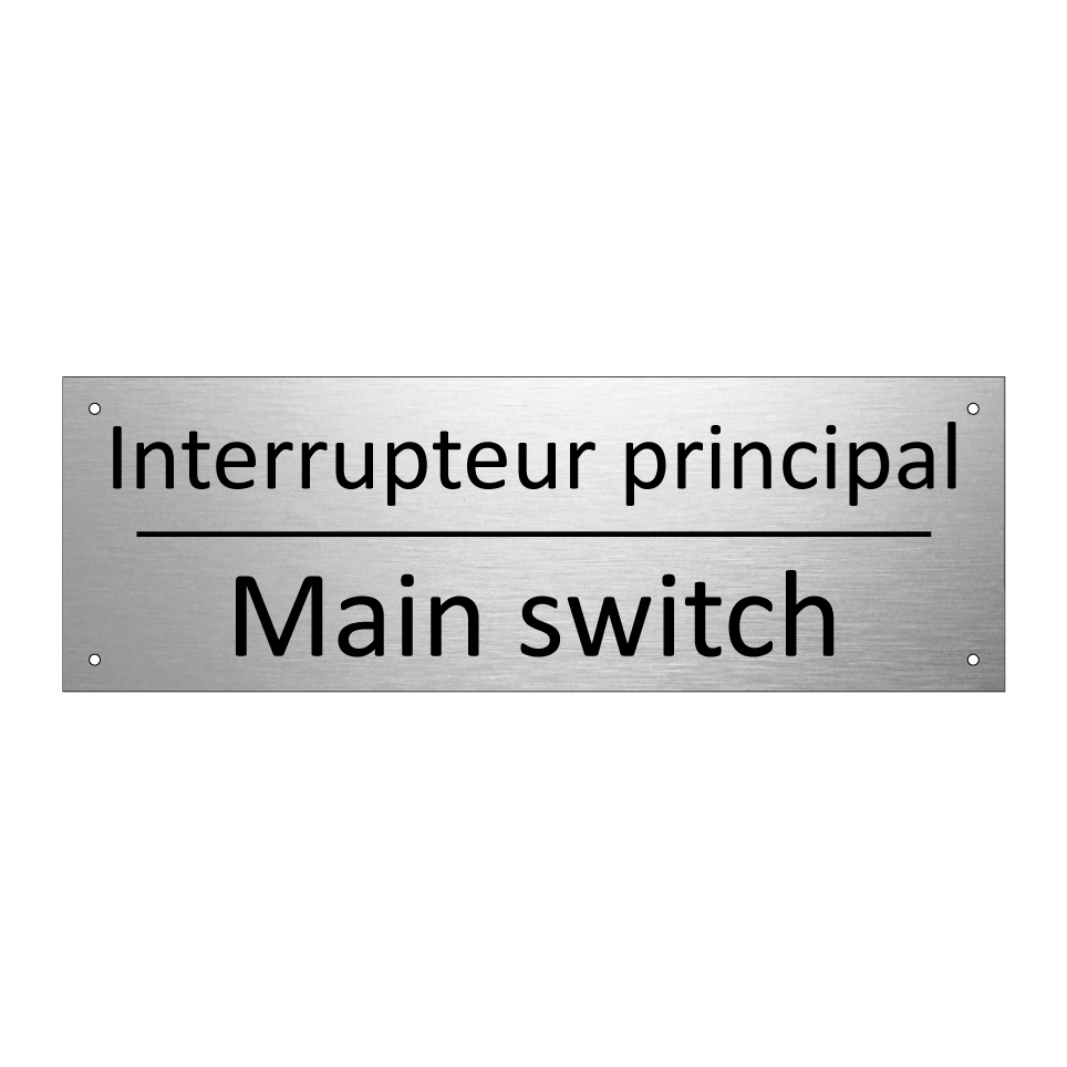 Interrupteur principal - Main switch