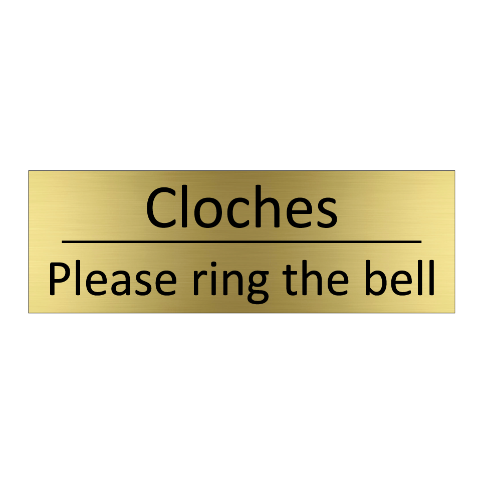 Cloches - Please ring the bell