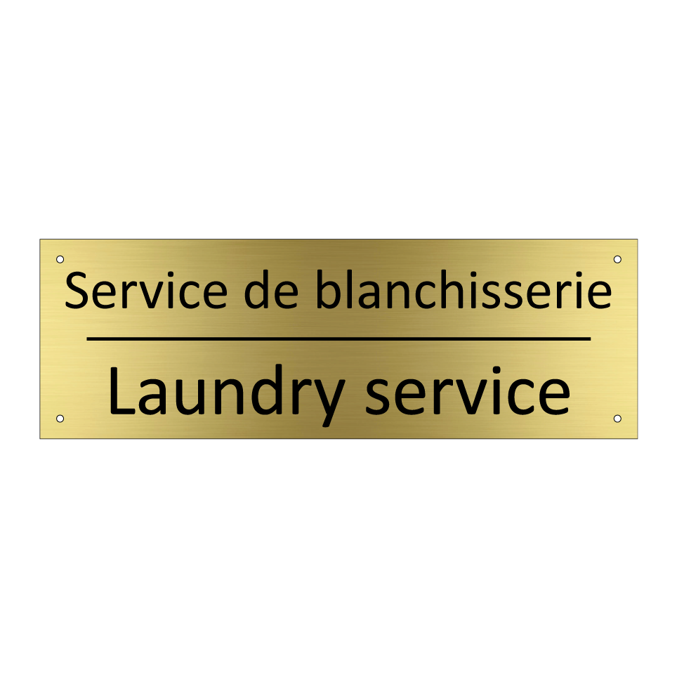 Service de blanchisserie - Laundry service