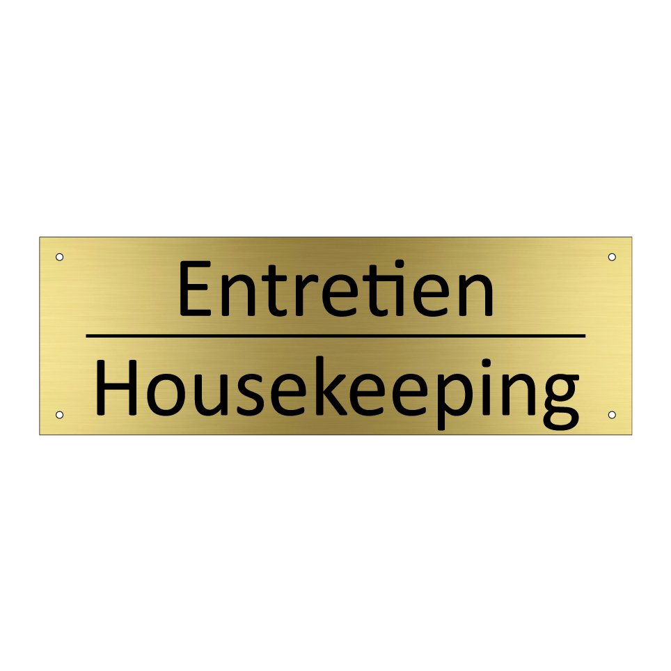 Entretien - Housekeeping