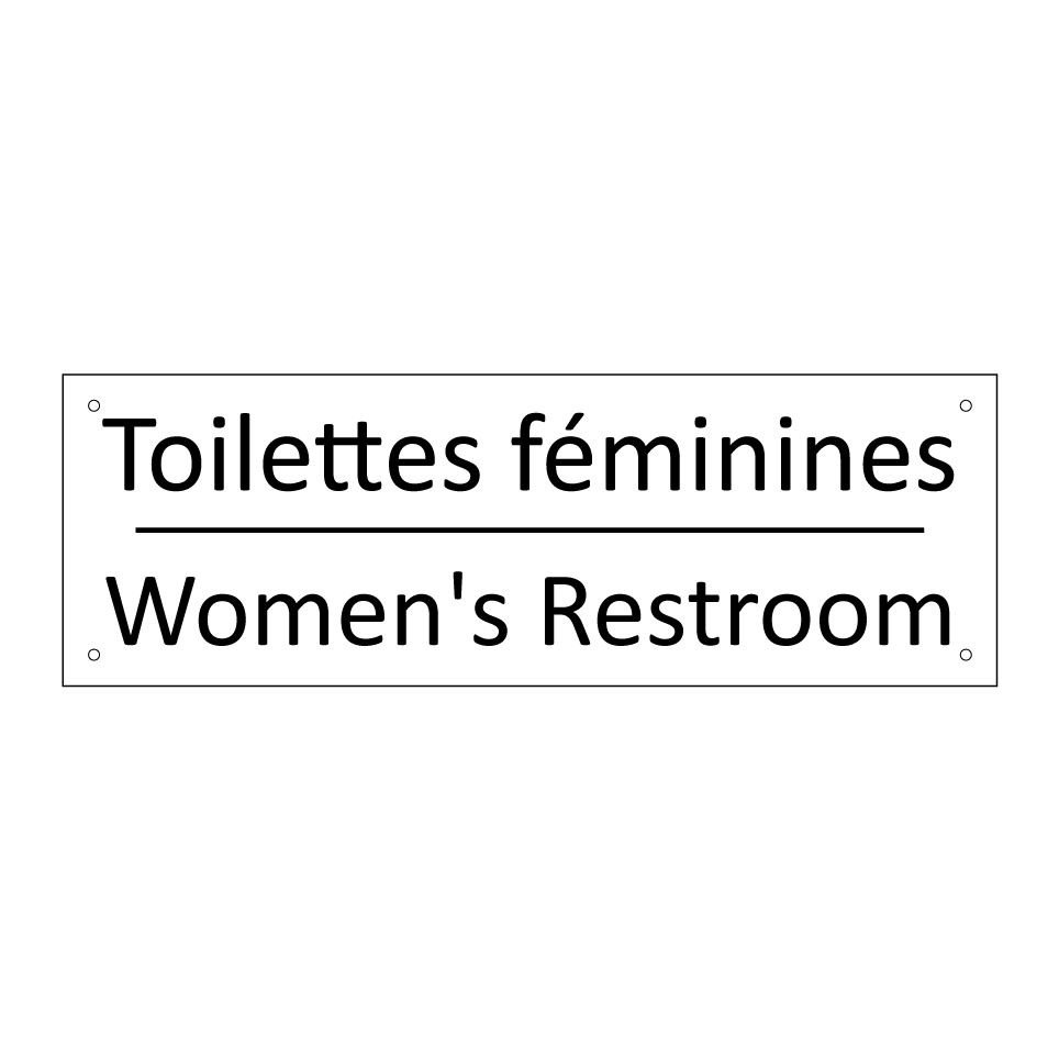 Toilettes féminines - Women's Restroom