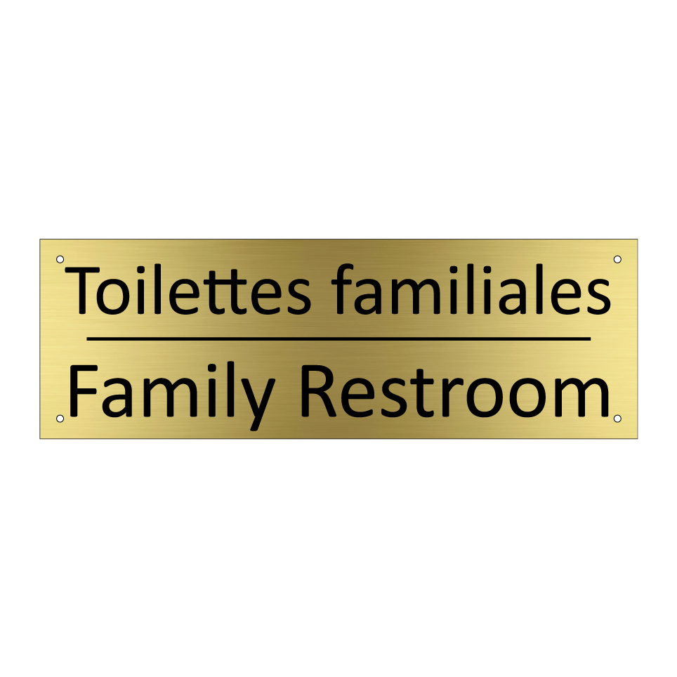 Toilettes familiales - Family Restroom