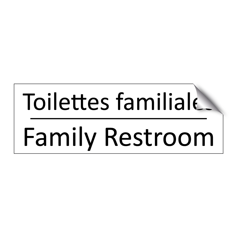 Toilettes familiales - Family Restroom