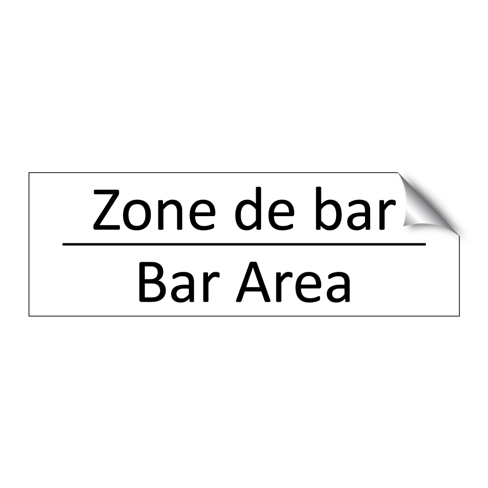 Zone de bar - Bar Area