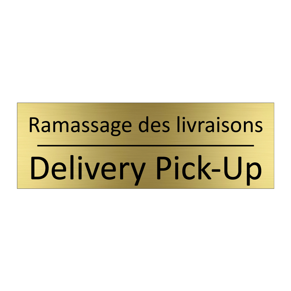 Ramassage des livraisons - Delivery Pick-Up