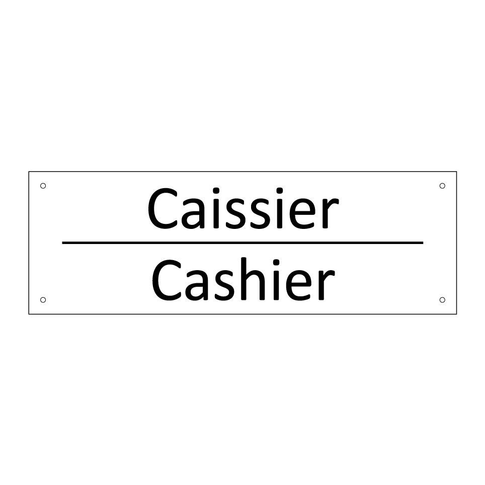 Caissier - Cashier