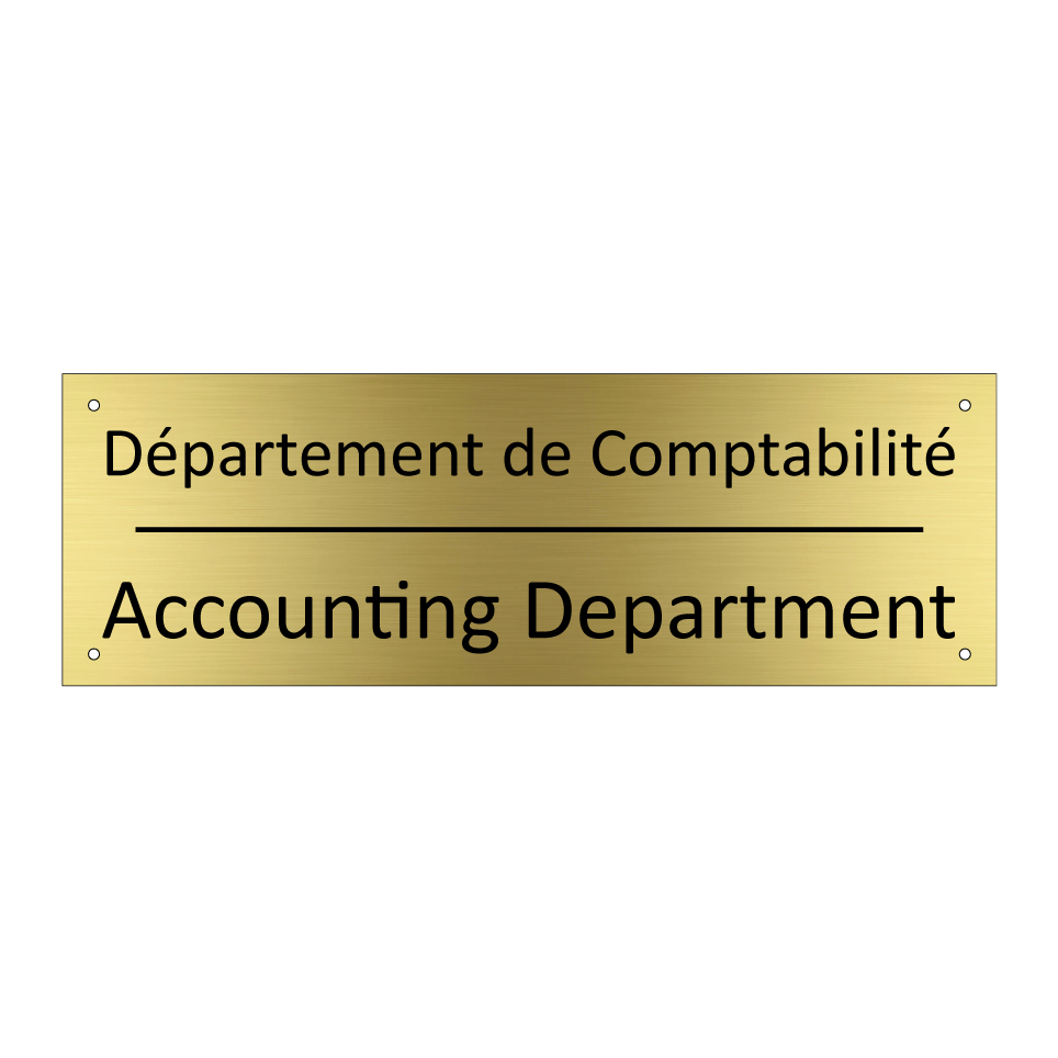 Département de Comptabilité - Accounting Department