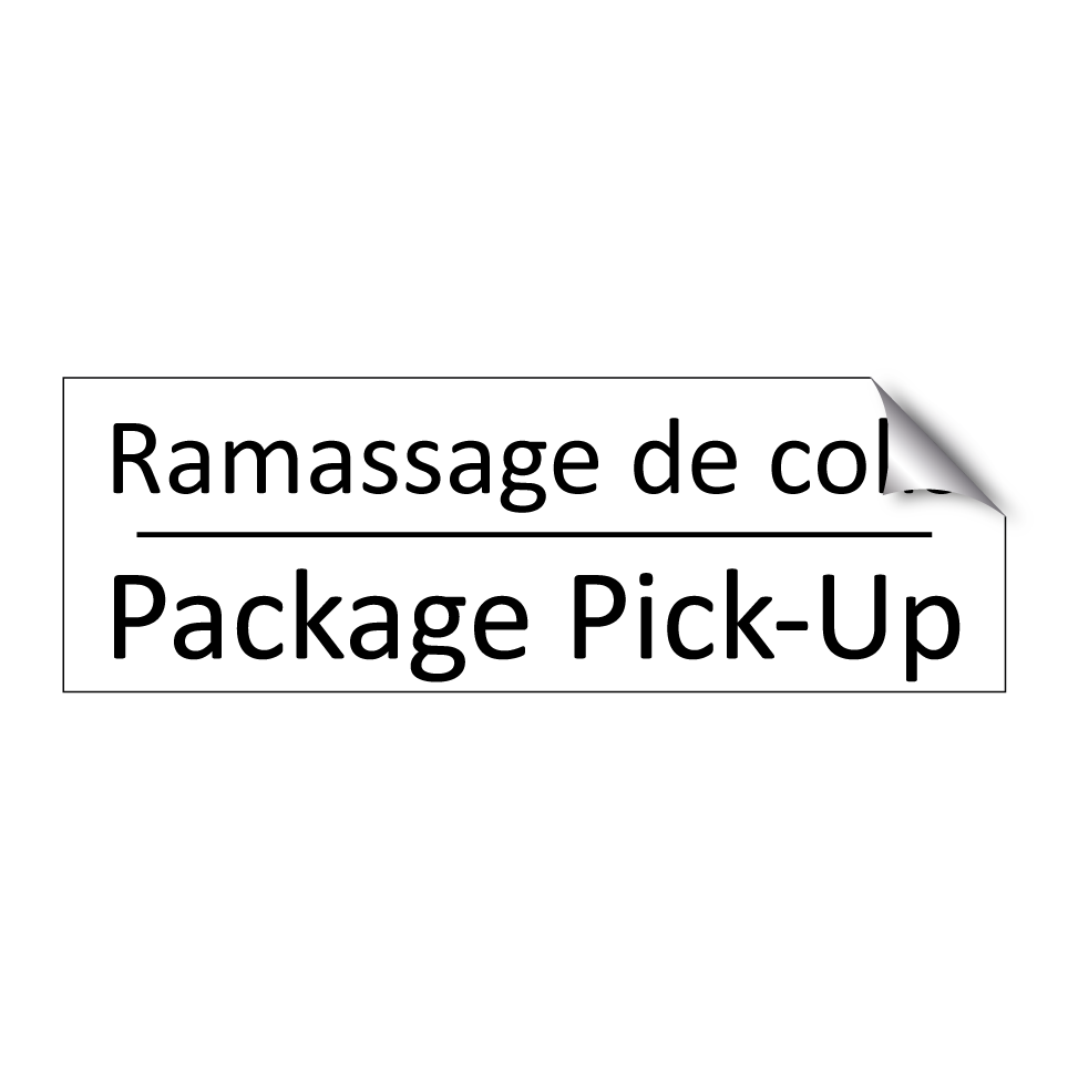 Ramassage de colis - Package Pick-Up