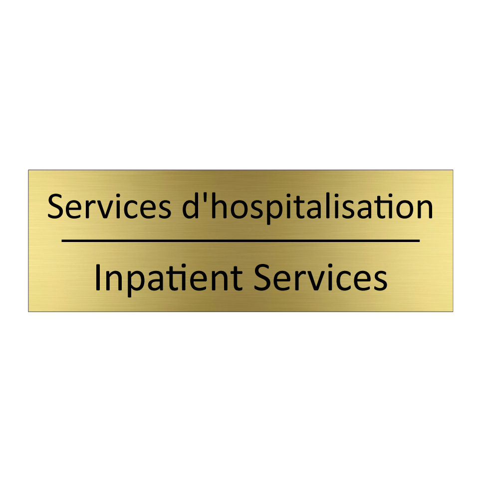 Services d'hospitalisation - Inpatient Services