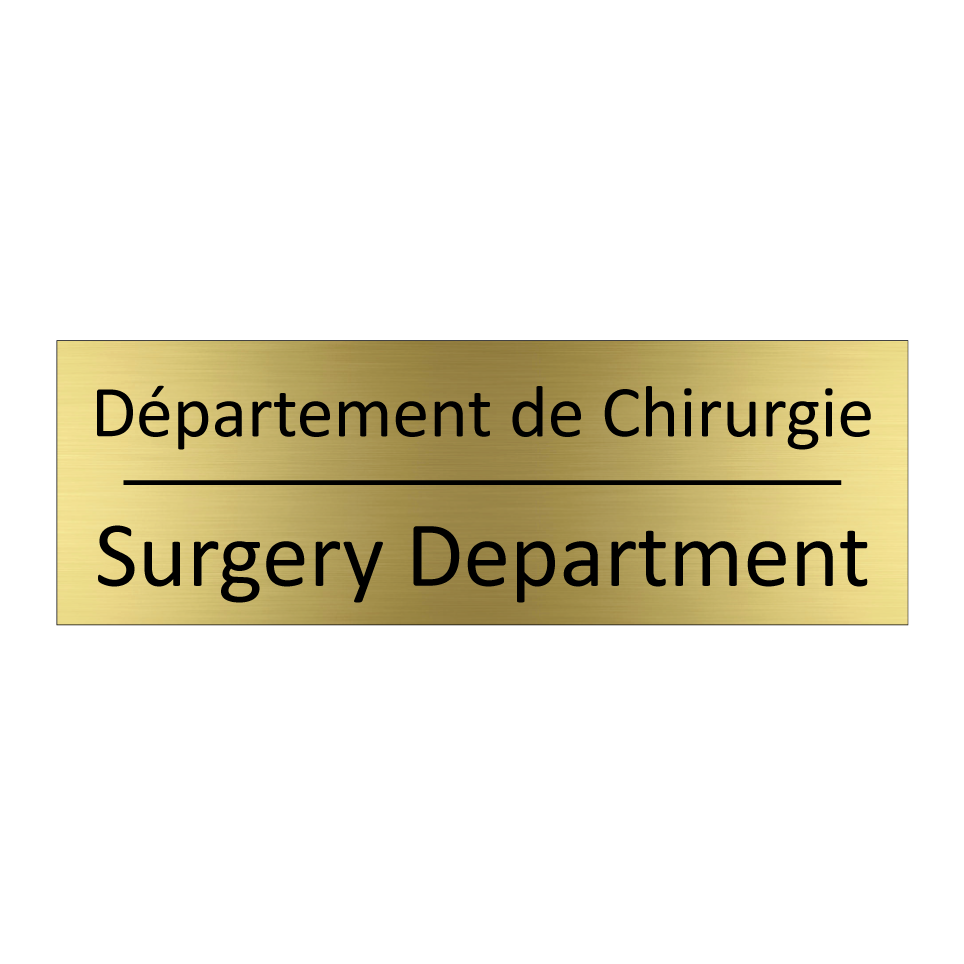 Département de Chirurgie - Surgery Department