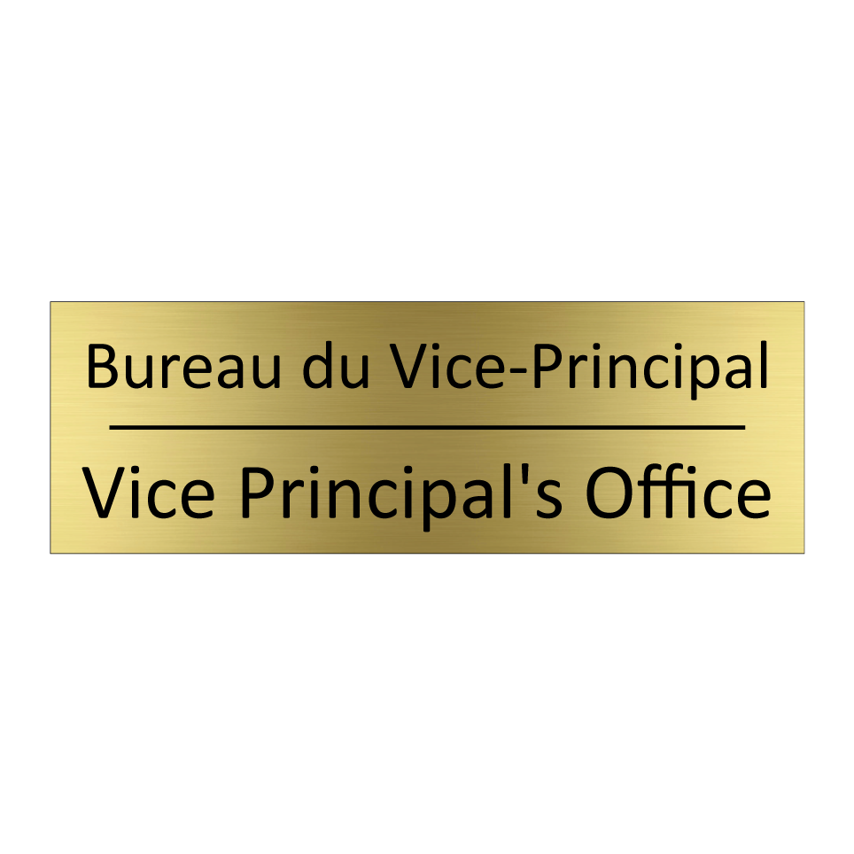 Bureau du Vice-Principal - Vice Principal's Office
