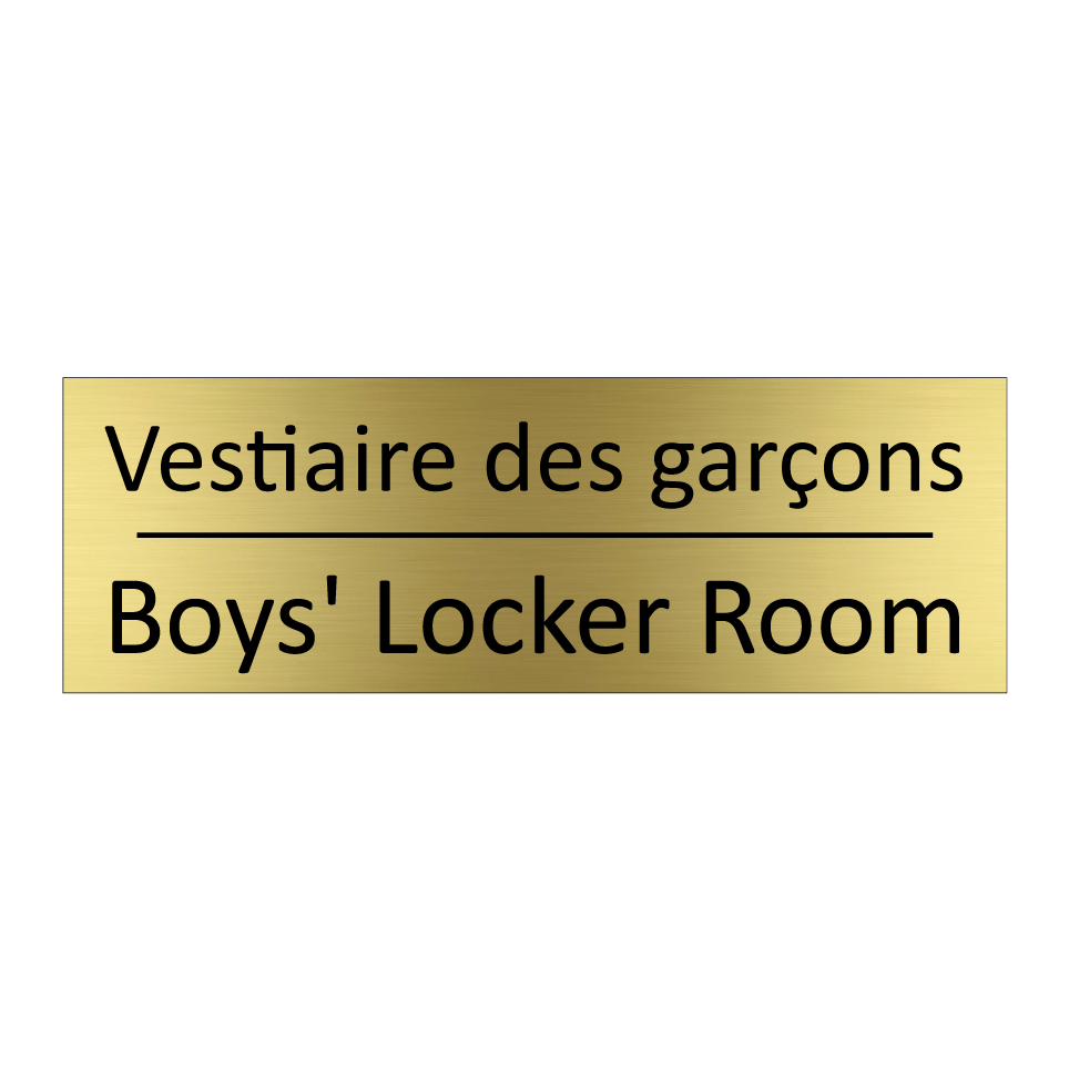 Vestiaire des garçons - Boys' Locker Room
