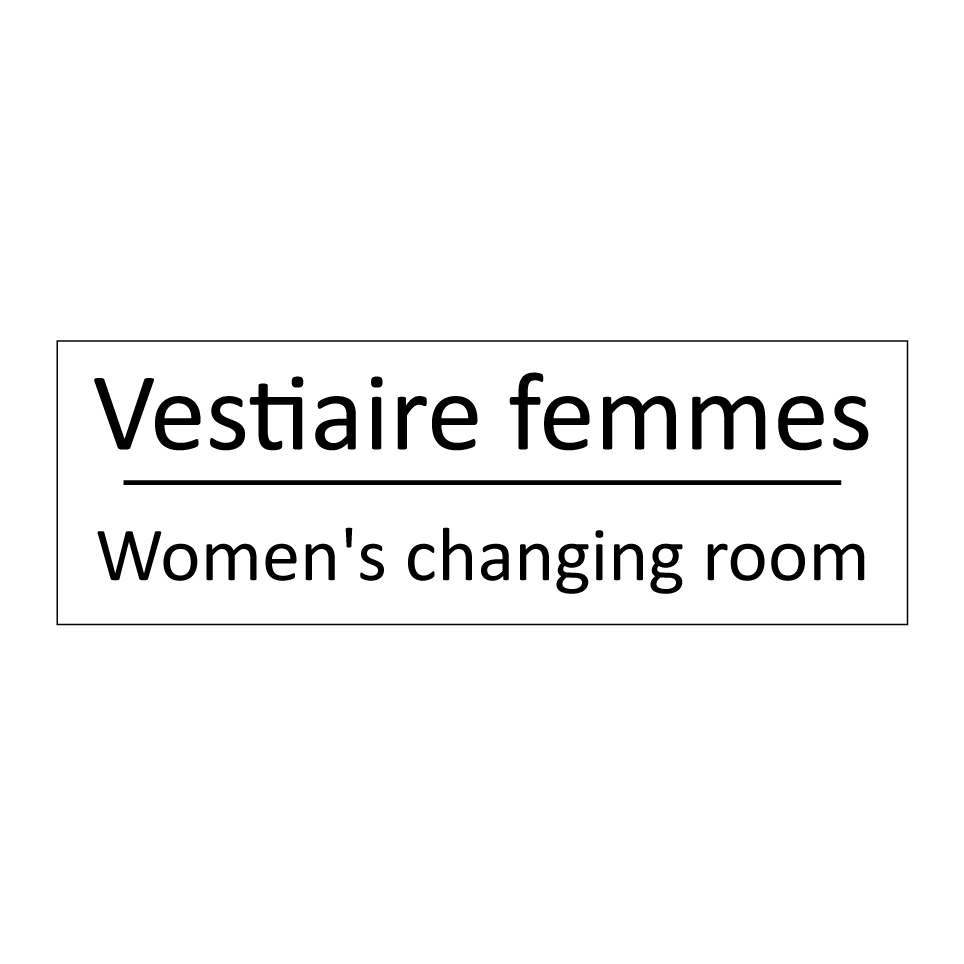 Vestiaire femmes - Women's changing room