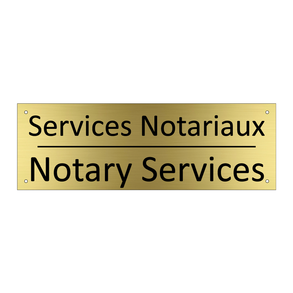 Services Notariaux - Notary Services