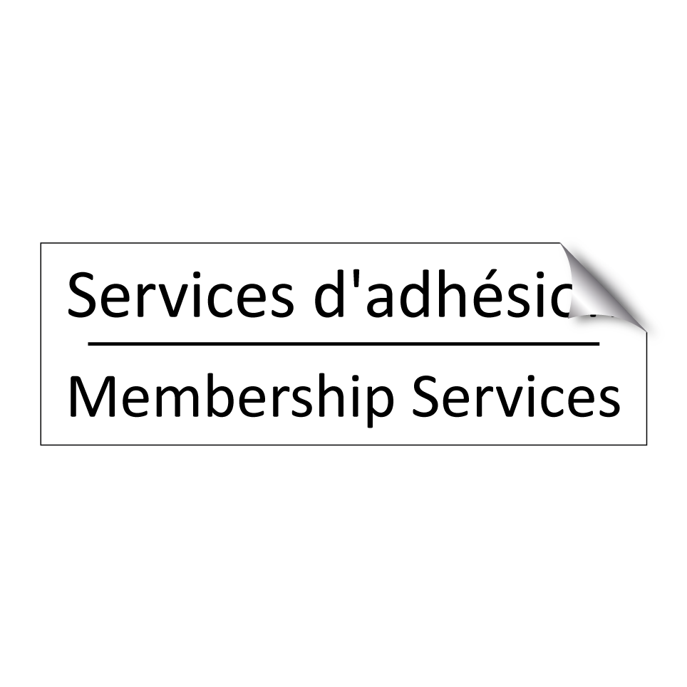 Services d'adhésion - Membership Services