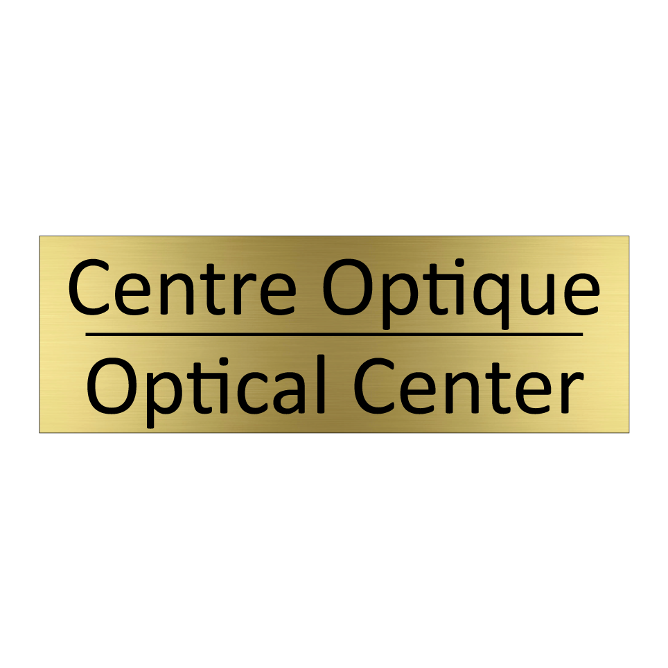 Centre Optique - Optical Center