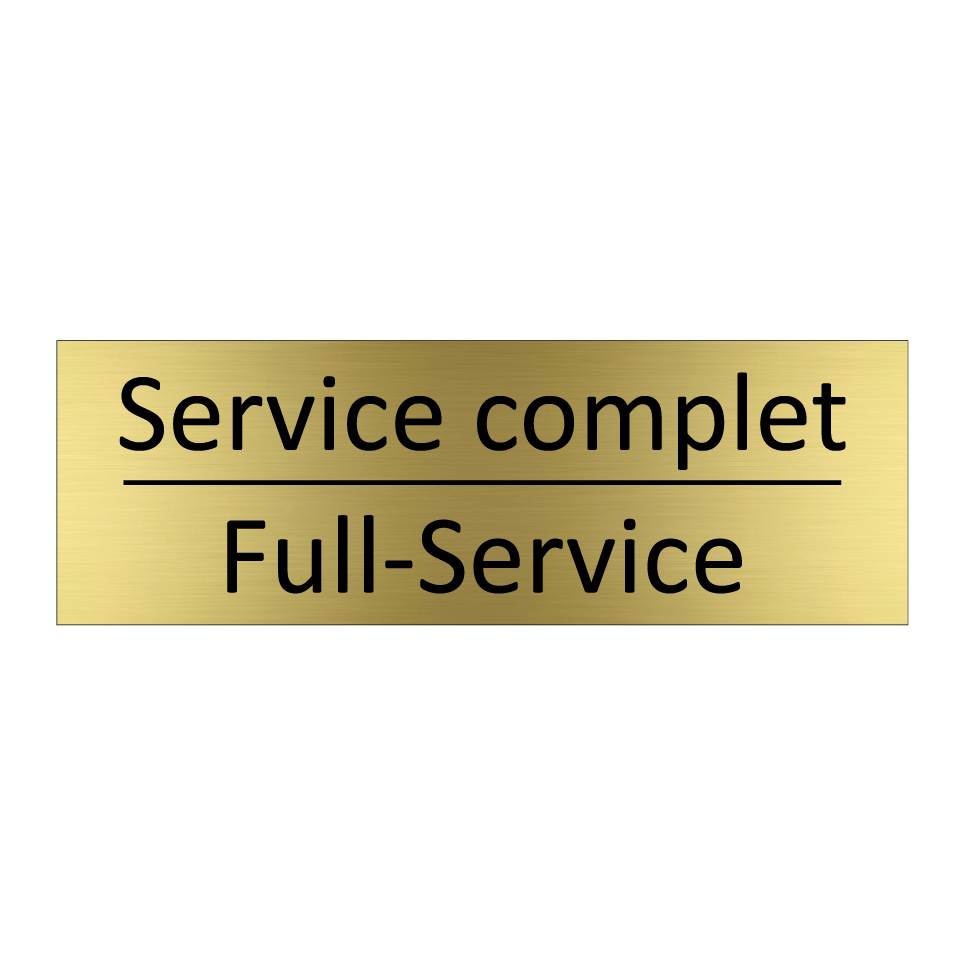 Service complet - Full-Service