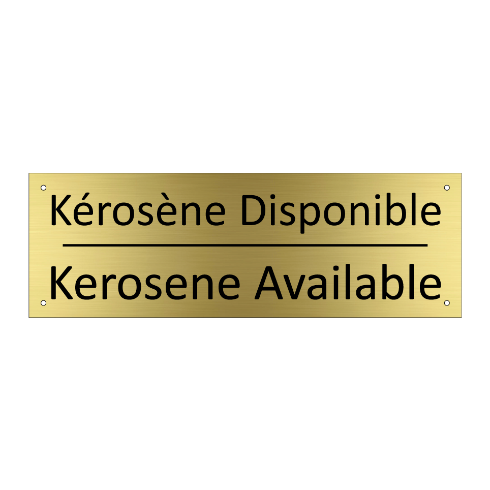 Kérosène Disponible - Kerosene Available