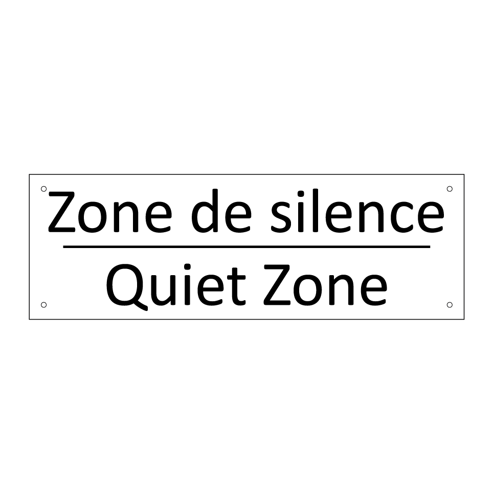 Zone de silence - Quiet Zone