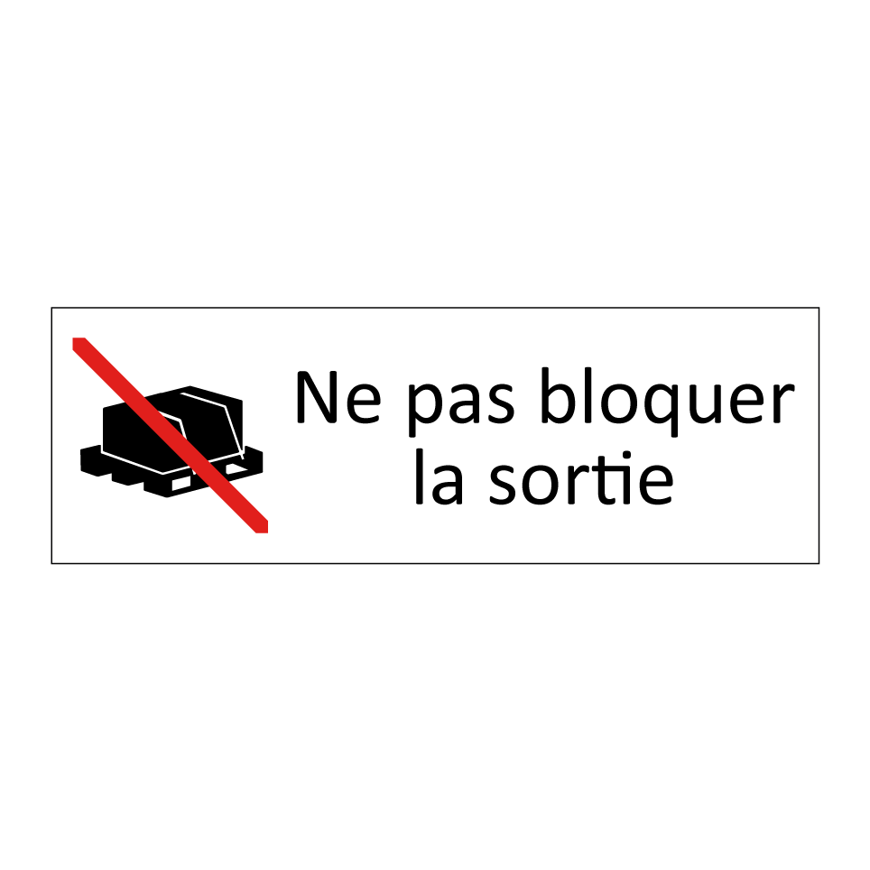 Ne pas bloquer la sortie