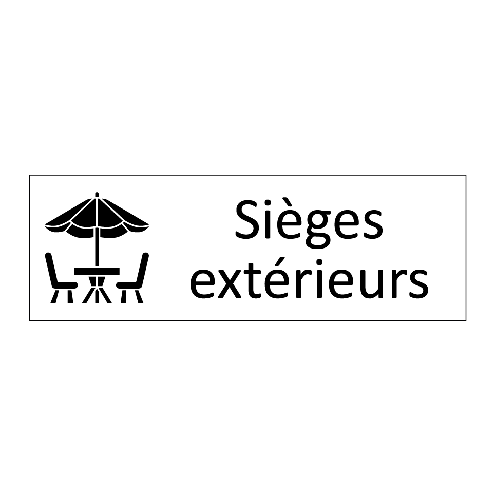 Sièges extérieurs
