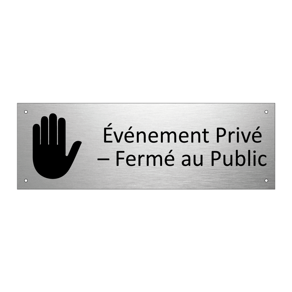 Événement Privé – Fermé au Public
