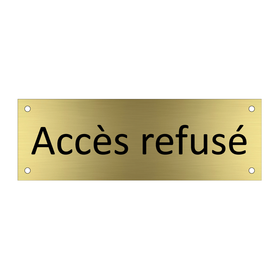 Accès refusé