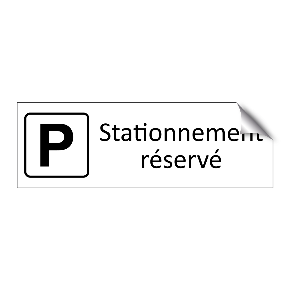 Stationnement réservé